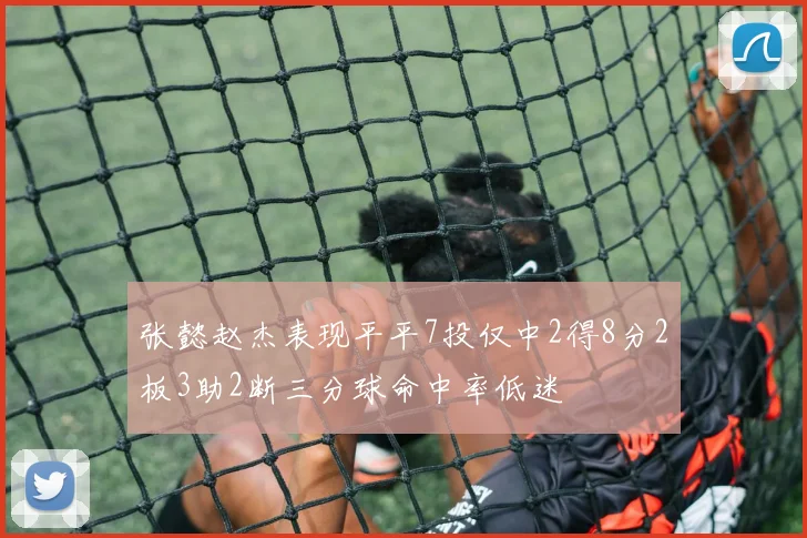 张懿赵杰表现平平7投仅中2得8分2板3助2断三分球命中率低迷